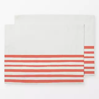 Tischset Beach Stripes coral