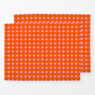 Tischset Punkte groß Orange