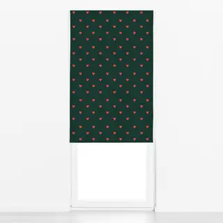 Raffrollo Mistletoe Hearts Green Red