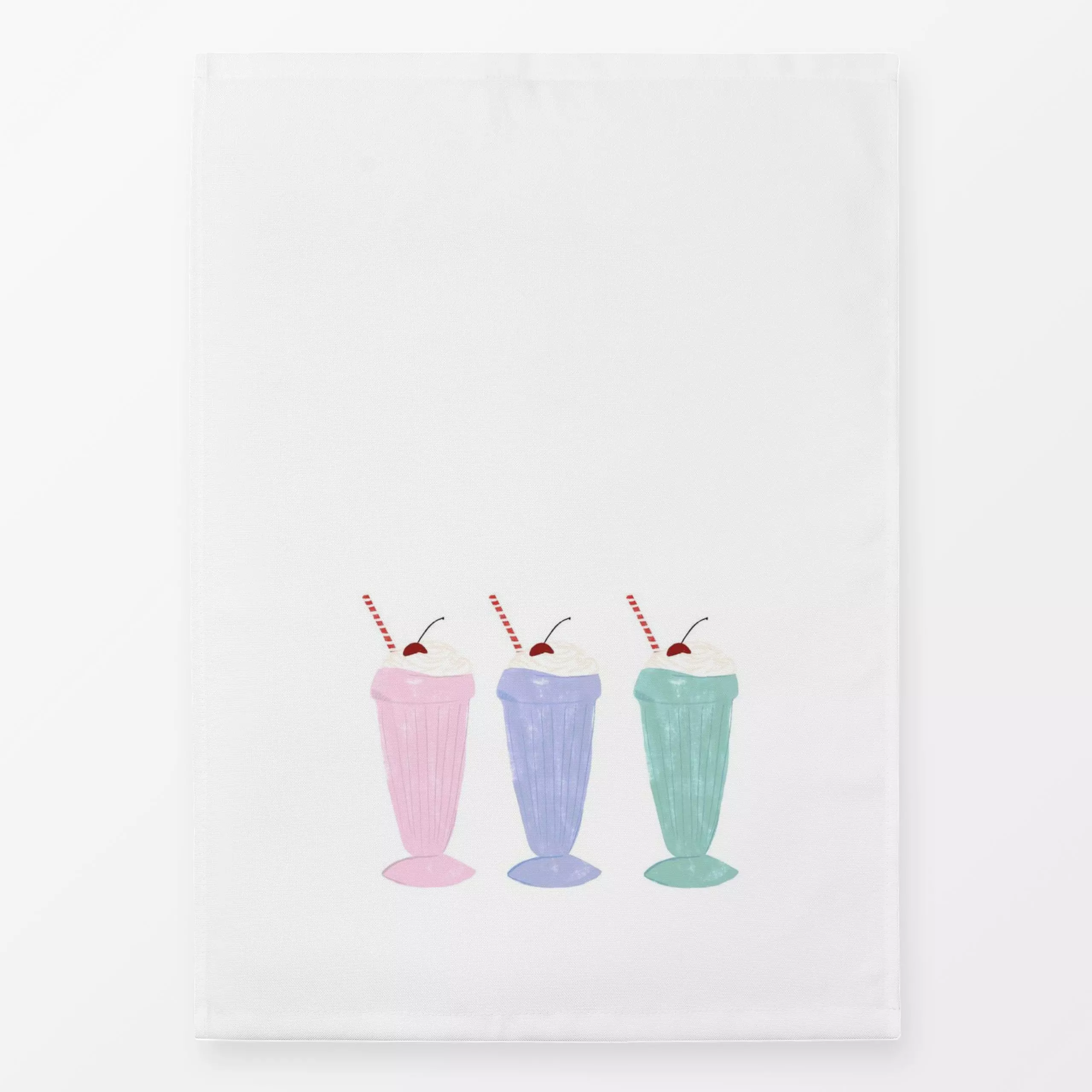 Geschirrtücher Vintage Milkshake - Sommer, Retro & Vintage - von „Studio ROSAGRAU"; Retro, Sommer, vintage, StudioROSAGRAU, ...