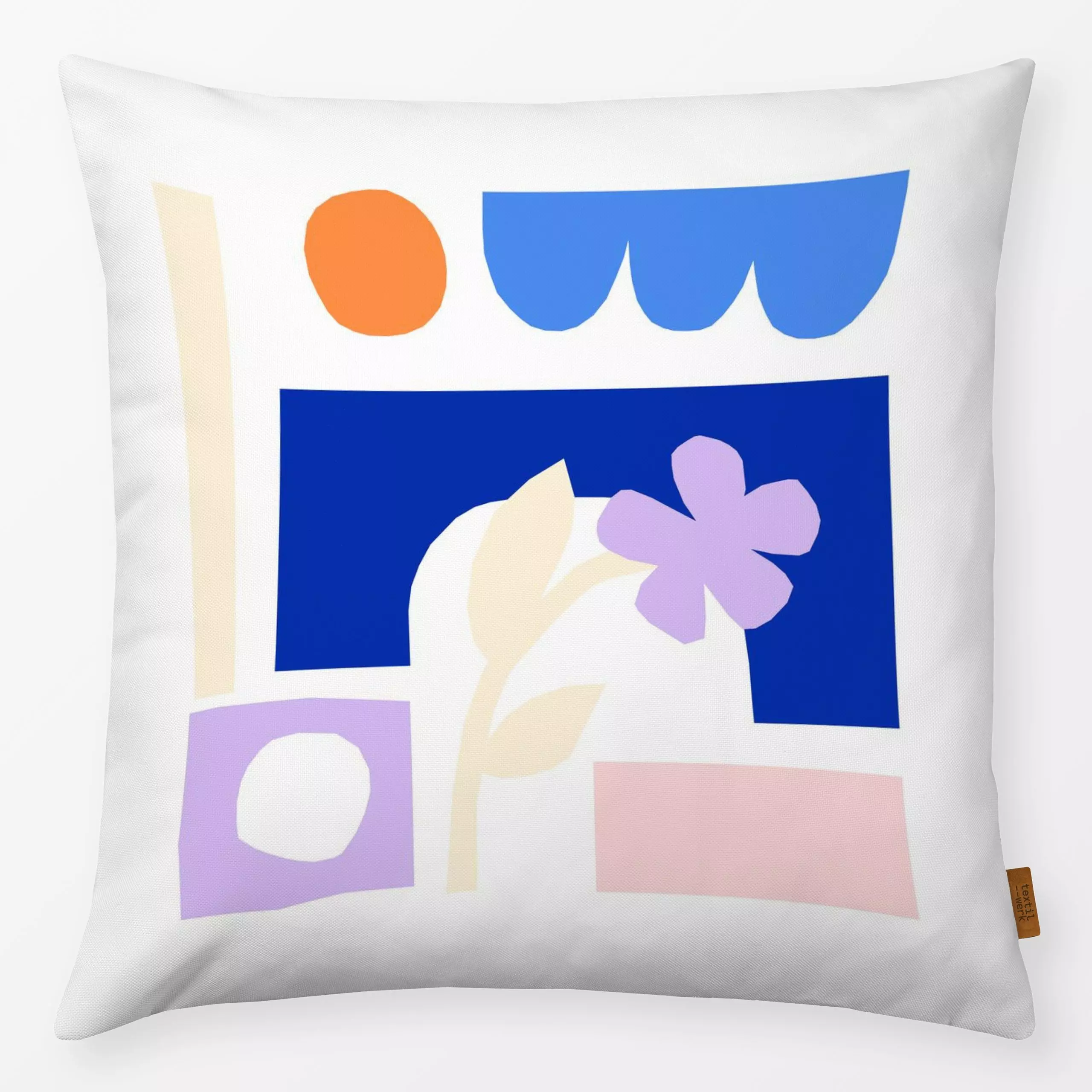 Kissen Provence Collage - Natur & Landschaft, Symbole & Muster - von „Lisa Jasmin Bauer"; Collage, cutouts, matisse, papercu...