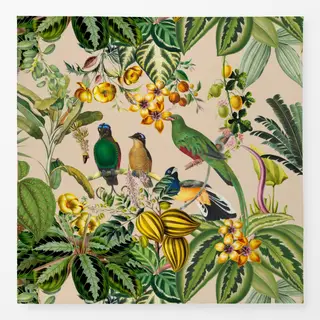 Tischdecke Exotischer Dschungel beige