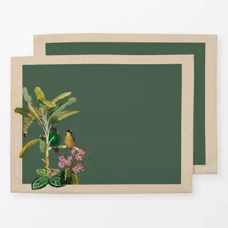 Tischset Exotischer Dschungel beige