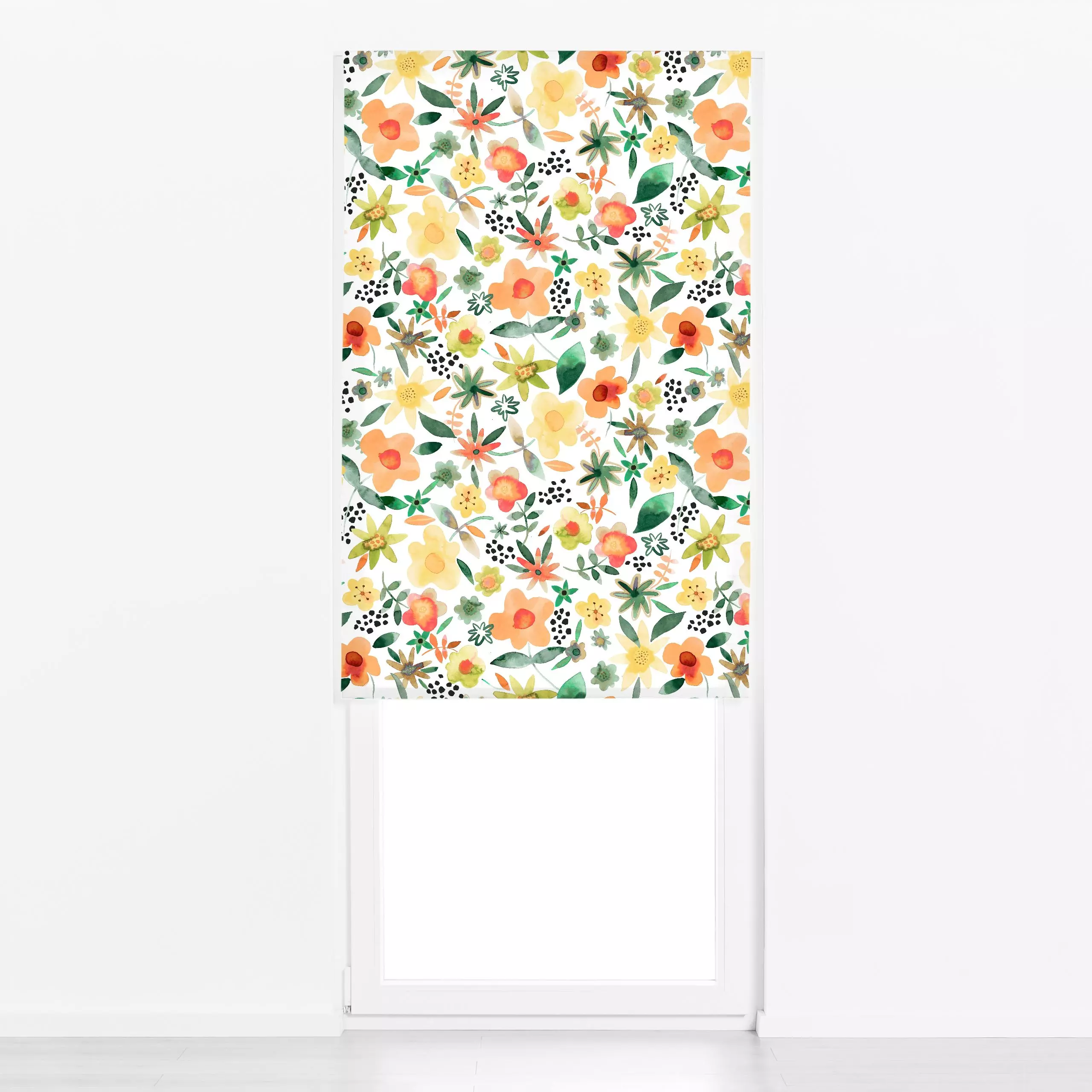 Raffrollo Frühling Blumen Mediterrane - Blumen & Florales, Frühling, Natur & Landschaft - von „Ninola Design "; hippie, Blum...