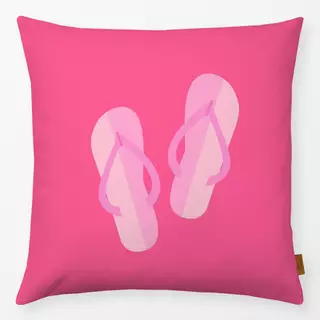 Kissen Pink Summer Flip Flops