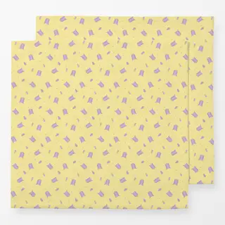 Servietten Ostern Glockenblumen Muster