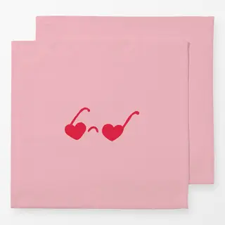 Servietten Love Glasses