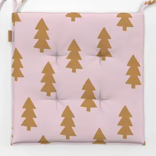 Sitzkissen Winter Wald Rosa