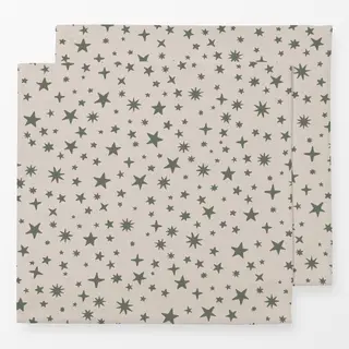 Servietten Sterne grün