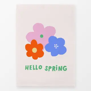 Geschirrtücher Typo Hello Spring