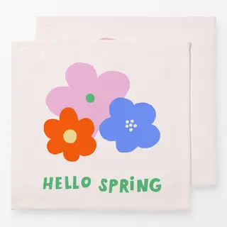 Servietten Typo Hello Spring