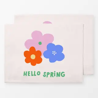 Tischset Typo Hello Spring