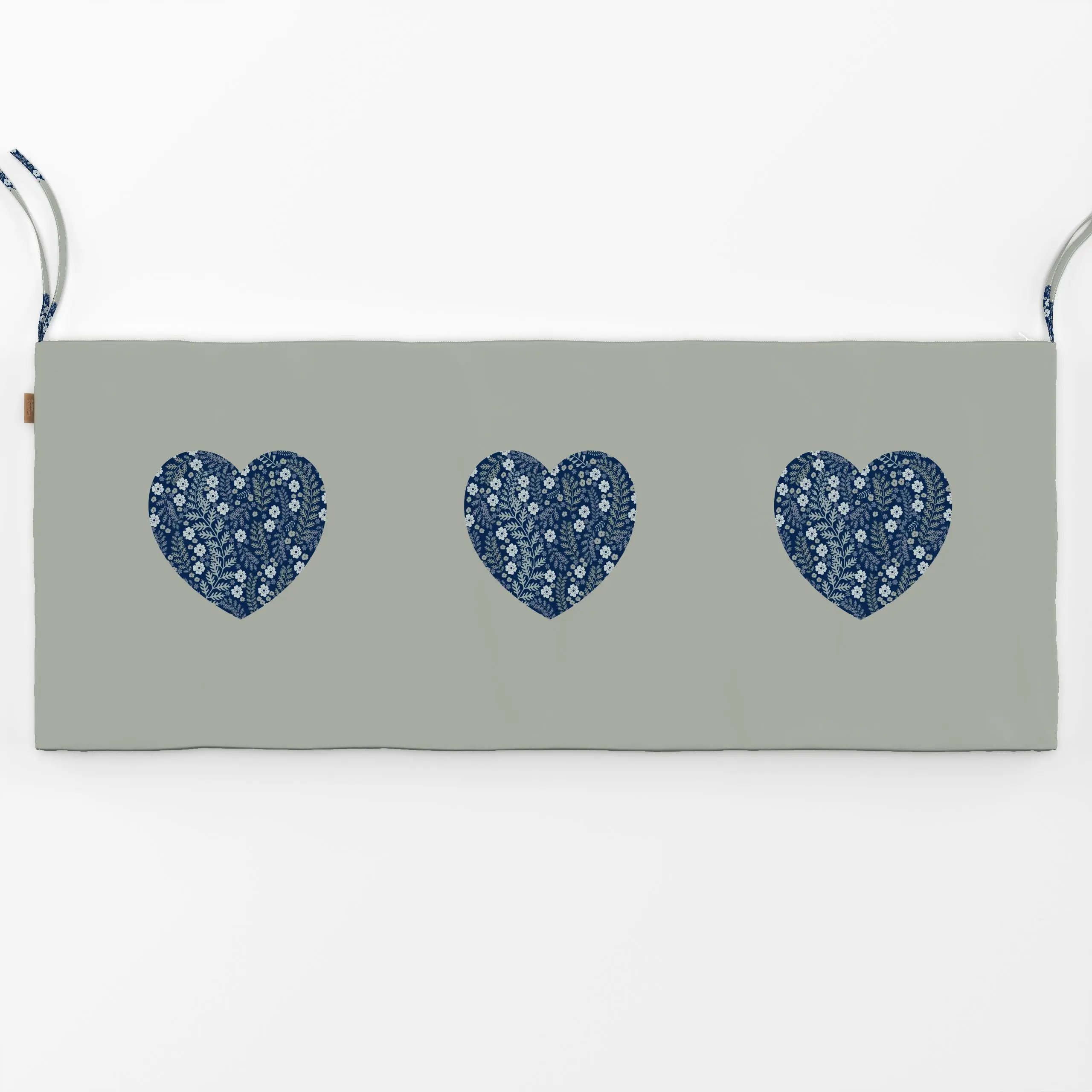 Bankauflage Blumenherz Midsommar Blüten - Blumen & Florales, Frühling, Anlässe - von „Monika Strigel"; Herzen, Muttertag, du...