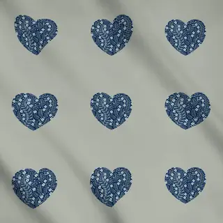 Meterware Blumenherz Midsommar Blüten