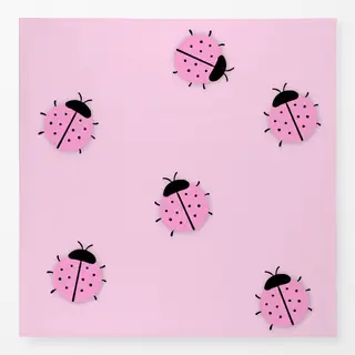 Tischdecke Marienkäfer Party Pink Big