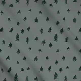 Meterware Mørkegrøn Gran Mørk