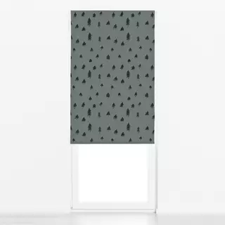 Raffrollo Mørkegrøn Gran Mørk