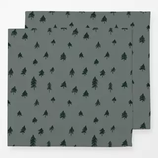 Servietten Mørkegrøn Gran Mørk