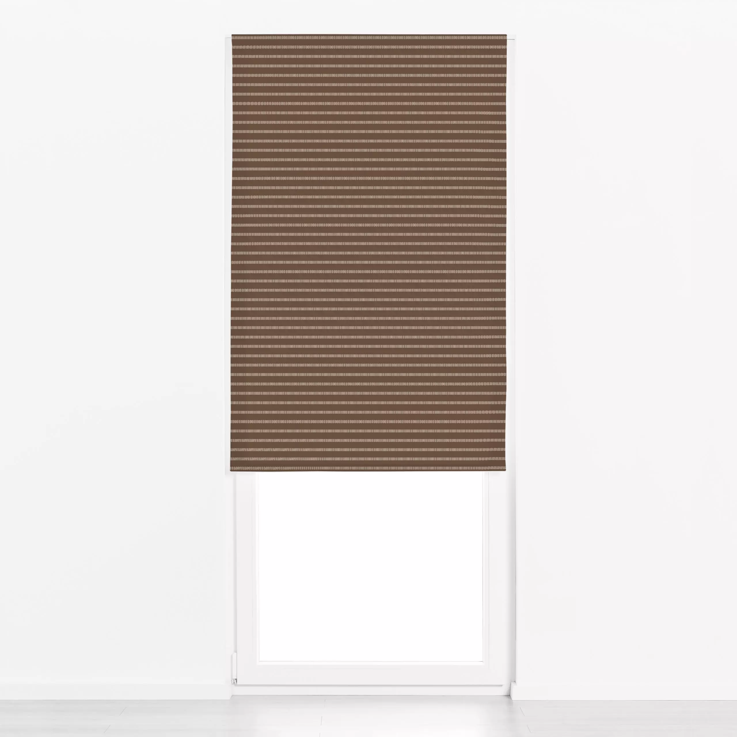 Raffrollo Chocolate Stripes - Herbst, Symbole & Muster - von „Karen Menzenbach"; Muster, Linien, Streifen, beige, Striche, H...