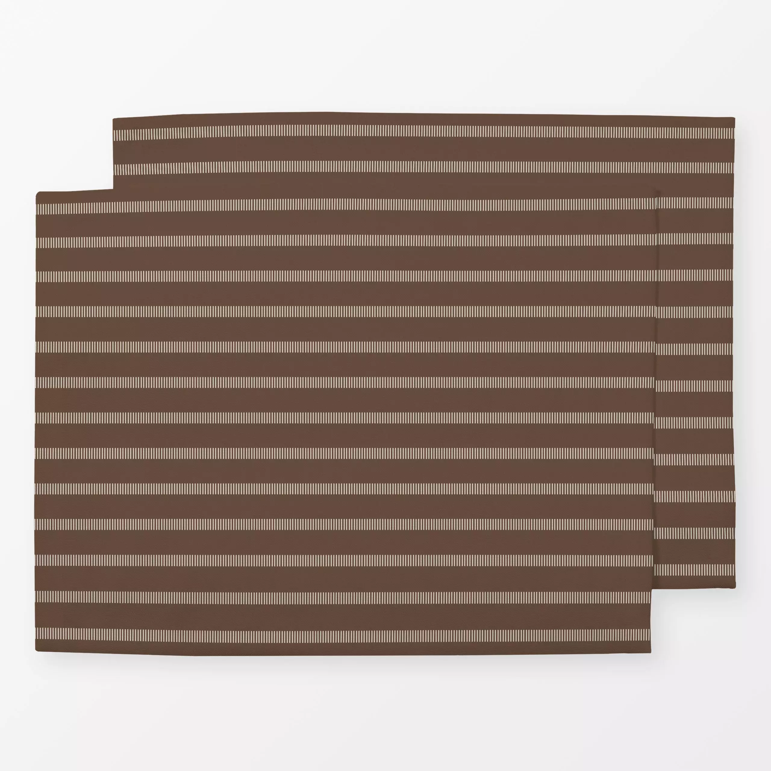 Tischset Chocolate Stripes - Herbst, Symbole & Muster - von „Karen Menzenbach"; Muster, Linien, Streifen, beige, Striche, He...