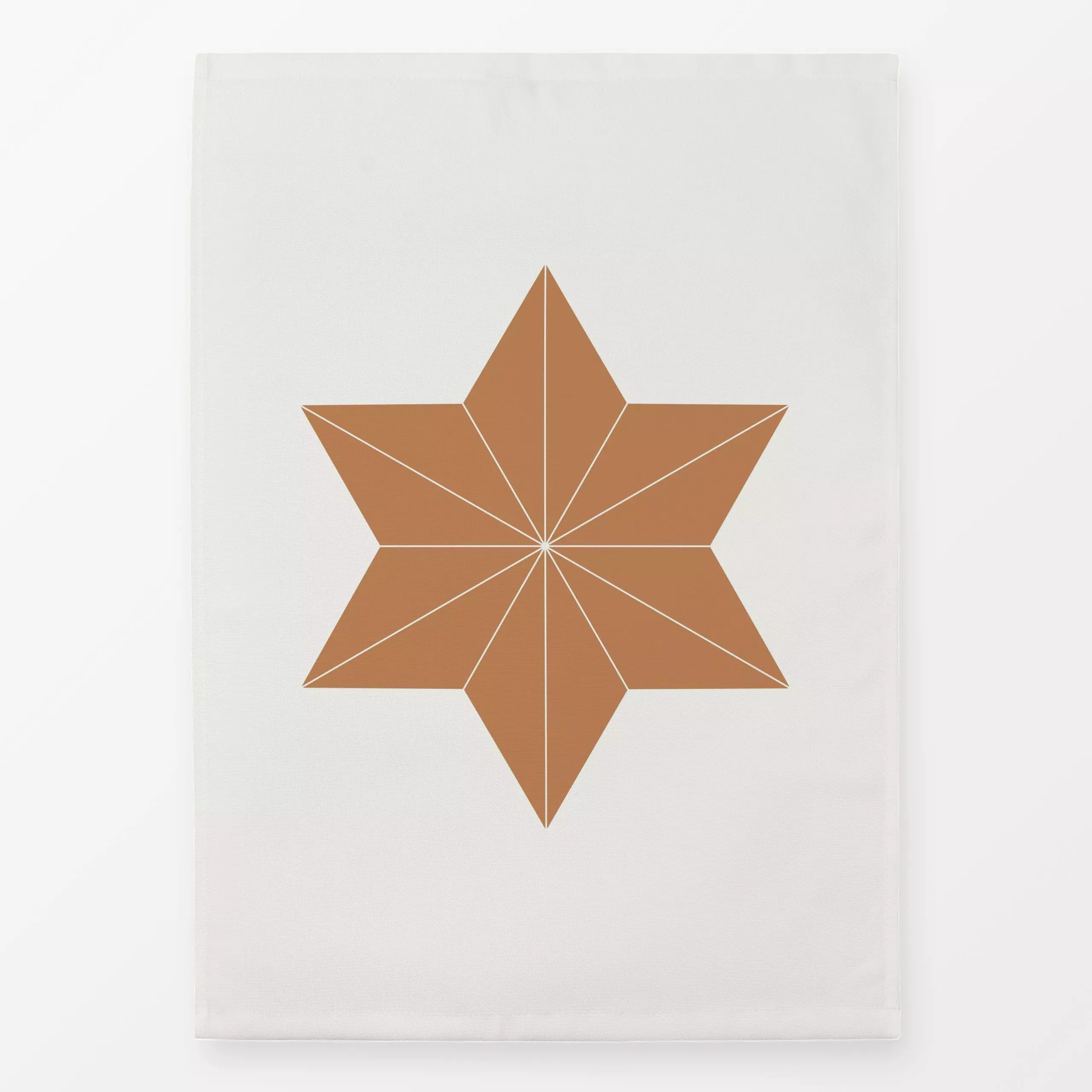 Geschirrtücher Stern Wendekissen beige braun - Weihnachten, Winter - von „Kathrin Woo“; boho, Weihnachten, Winter, Stern, xm...