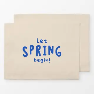 Tischset Let spring begin!