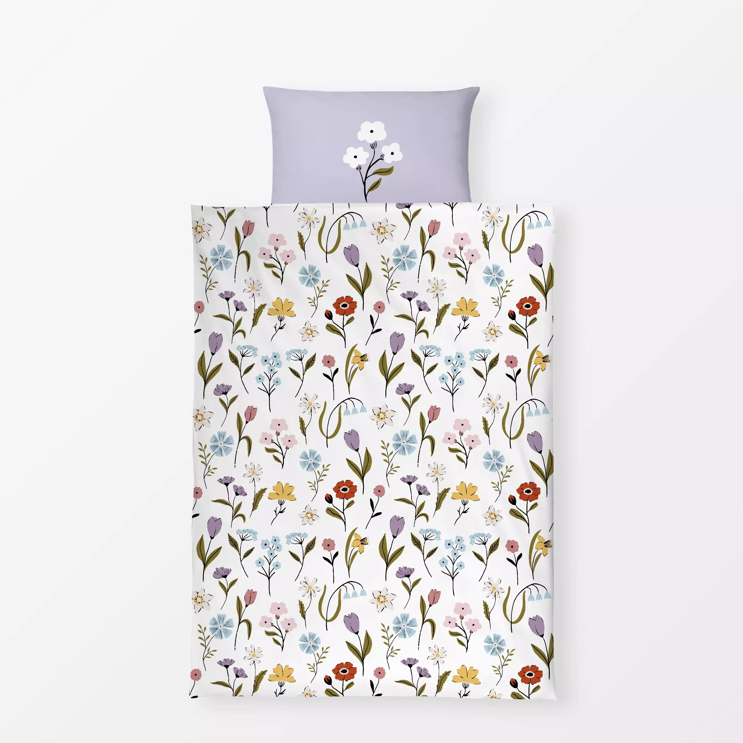 Bettwäsche Frühlingsblume 04 - Blumen & Florales, Frühling, Anlässe, Ostern - von „moDeern Design Studio"; Blumen, Wildblume...