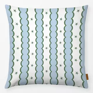 Kissen festive stripes - green