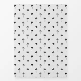 Geschirrtuch Summer Palmtree Pattern black