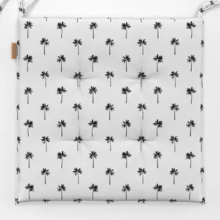 Sitzkissen Summer Palmtree Pattern black