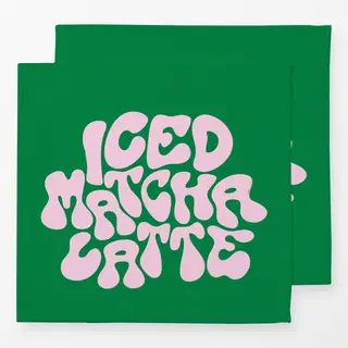 Servietten Iced Matcha Latte