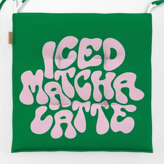 Sitzkissen Iced Matcha Latte