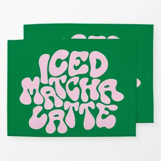 Tischset Iced Matcha Latte