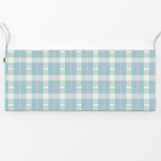 Bankauflage Blau Rosa Tartan