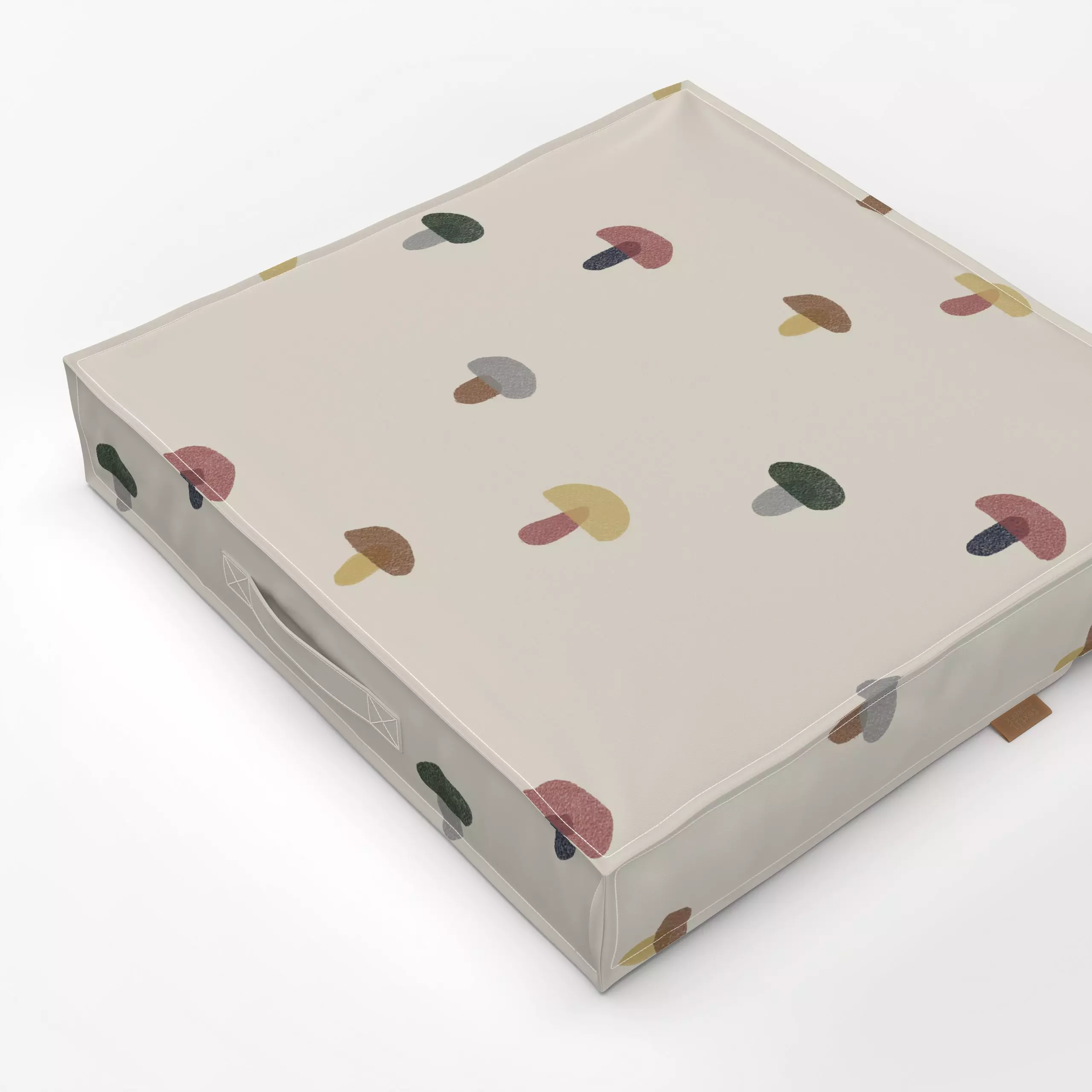 Bodenkissen Pilze bunt - Herbst, Pflanzen & Botanik - von „Jana Driver"; Wald, Herbst, bunt, pilze, Fliegenpilz, pilz