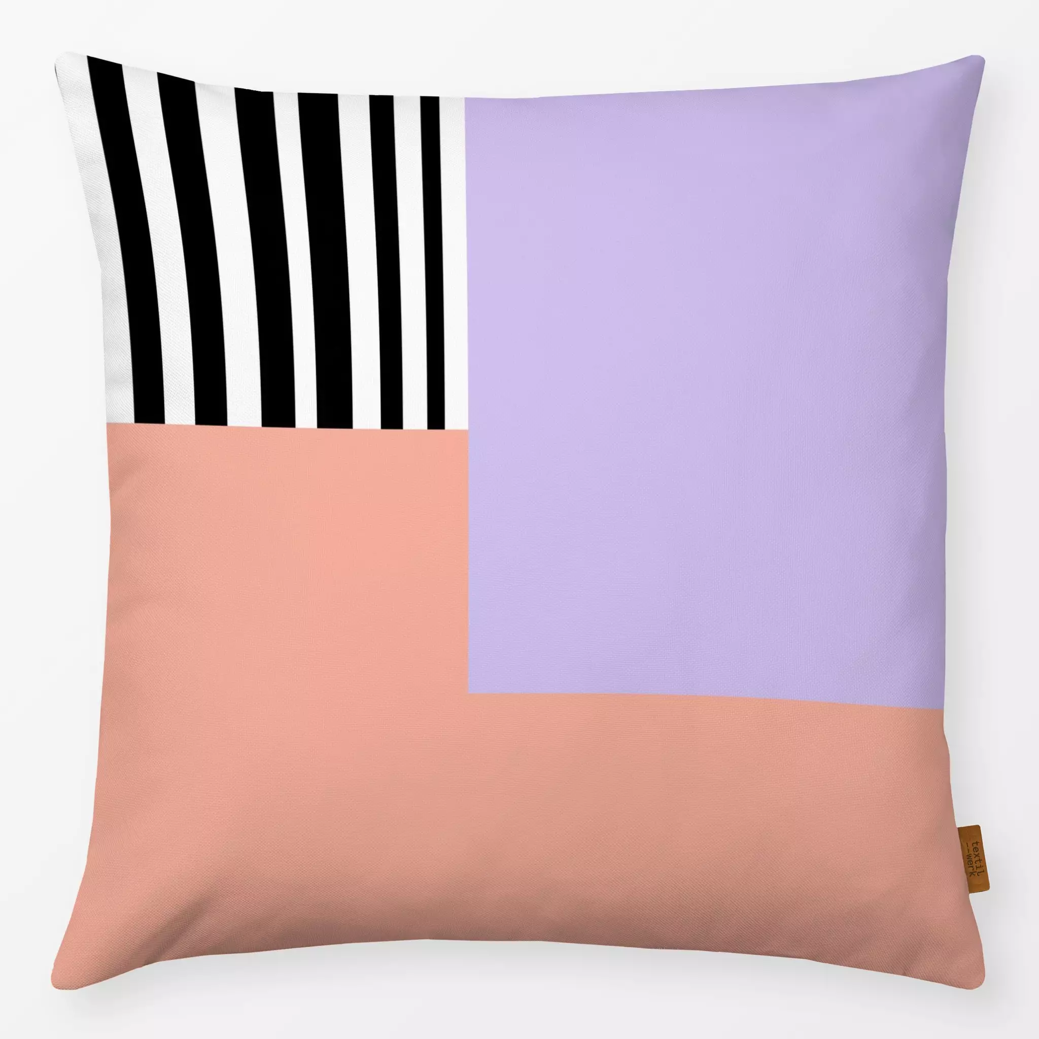 Kissen Black Stripes and lila Black Stripes and lila