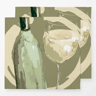 Servietten White Wine Hour