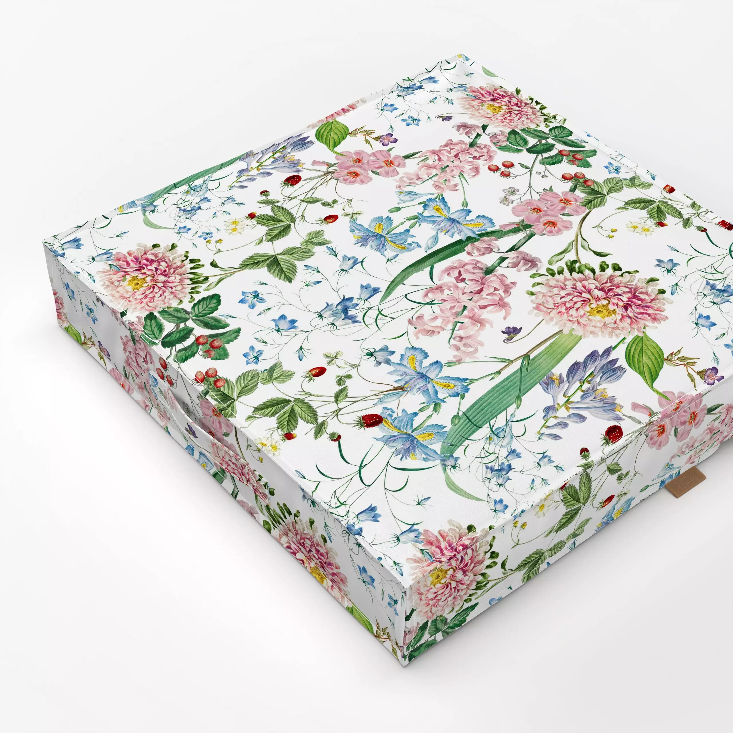 Bodenkissen Später Vintage Frühling - Blumen & Florales, Pflanzen & Botanik - von „Uta Naumann"; boho, Natur, Blumen, Garten...