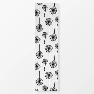 Tischläufer Pusteblume schwarz/weiß