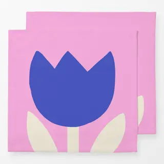 Servietten Blaue Tulpe