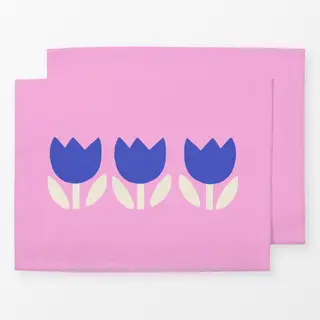 Tischset Blaue Tulpe