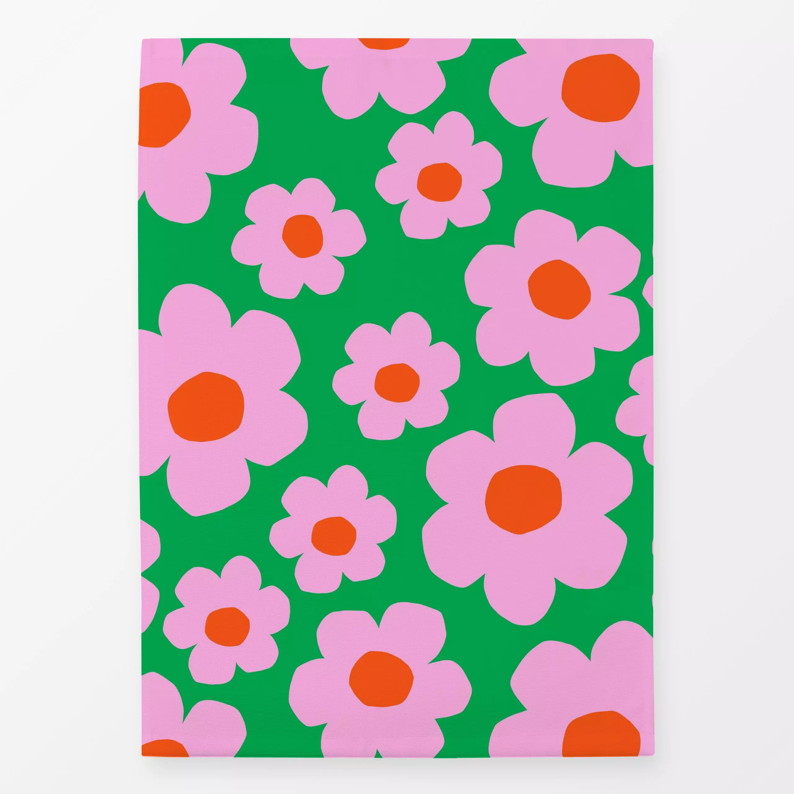 Geschirrtücher Vibrant spring pink green - Blumen & Florales, Frühling, Symbole & Muster - von „Lisa Jasmin Bauer"; abstrakt...