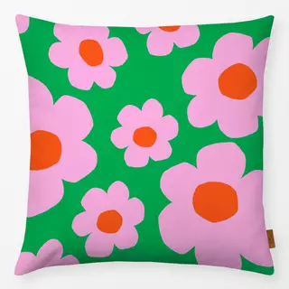 Kissen Vibrant spring pink green