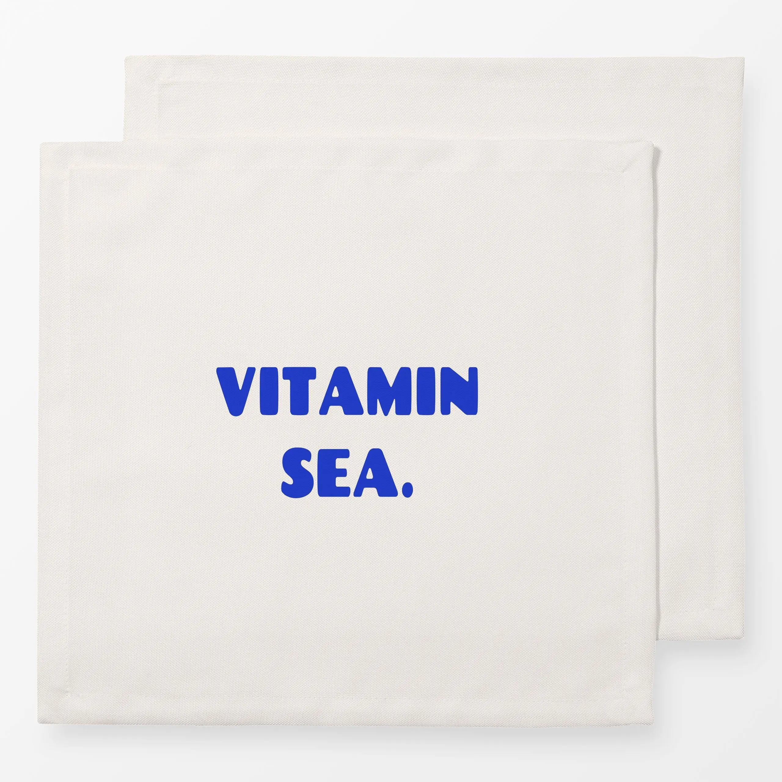 Servietten Vitamin Sea - Natur & Landschaft, Sommer, Sprüche & Schriftzüge - von „Karen Menzenbach"; Meer, Sommer, grafisch,...