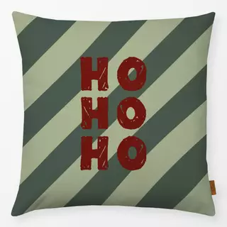 Kissen Ho Ho Ho Stripes Green