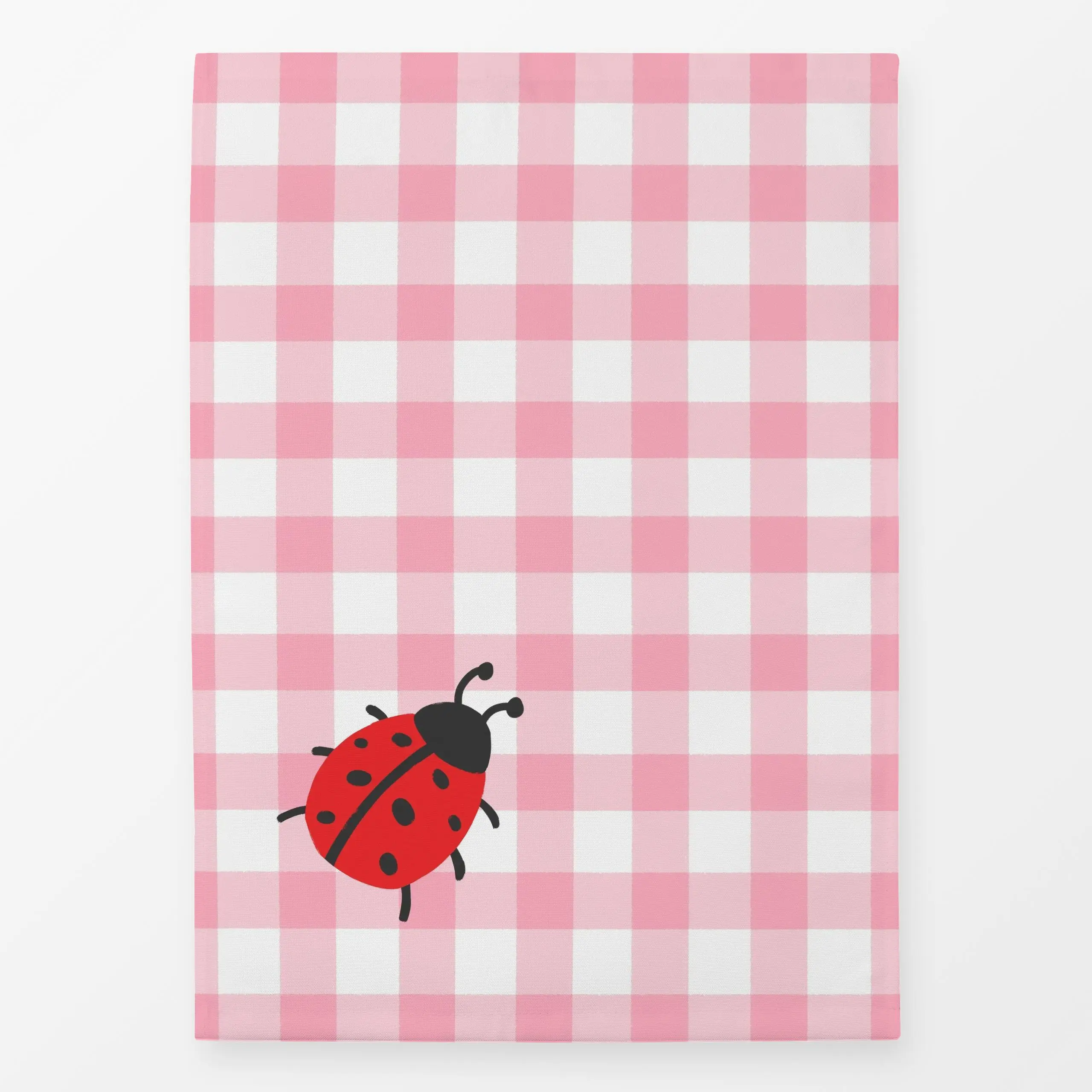 Geschirrtücher Karo Marienkäfer Rosa - Frühling, Kinderzimmer & Motive für Kinder, Tiere - von „Janna Schipper"; Kaefer, Kin...