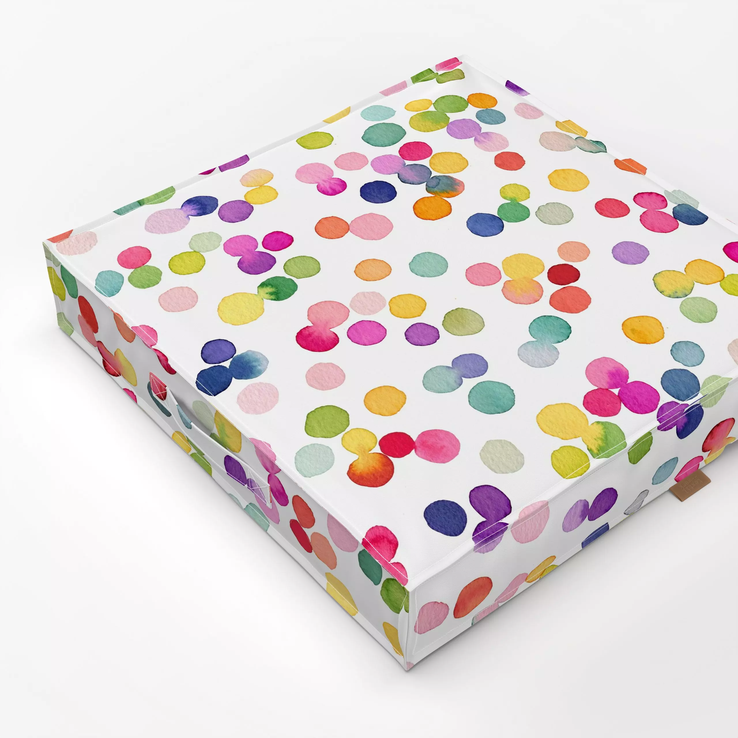 Bodenkissen Confetti Punkte Bunt Fest - Frühling, Kinderzimmer & Motive für Kinder, Symbole & Muster - von „Ninola Design ";...