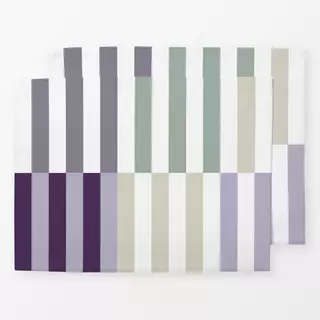 Tischset Stripes Plaids Checks Mauve
