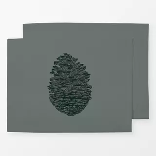 Tischset Grøn Fyrretræer