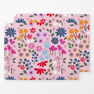 Tischset Millefleur Allover rosa